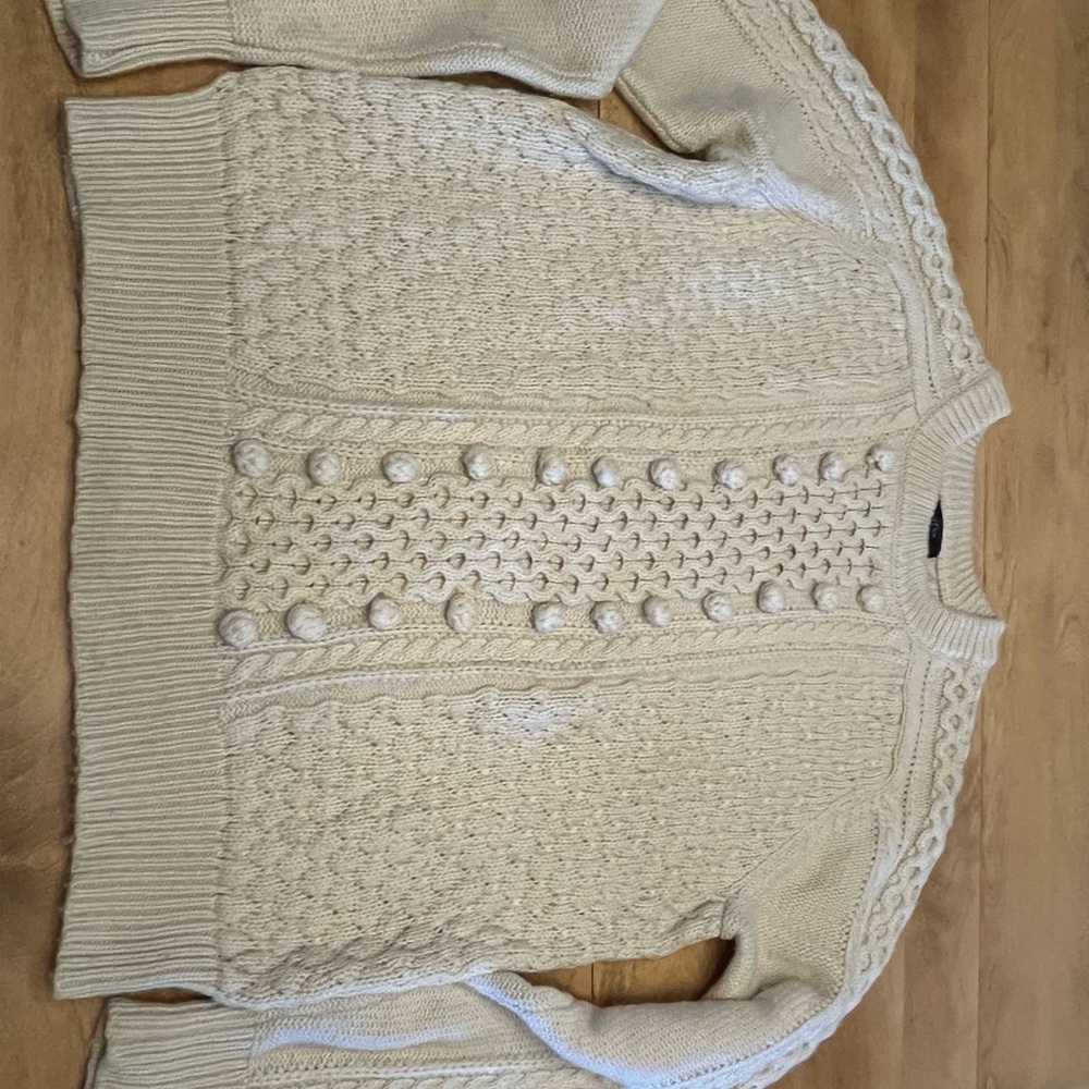 J. Crew Cream Textured Knit Sweater - Picture 2 of 7